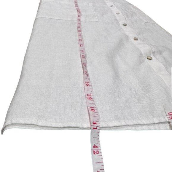 NWT Eileen Fisher Orgnc Linen Mandarin Collar Lagenlook Tunic ShirtDress SZ1X - Picture 14 of 16